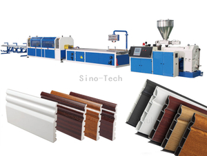 Extrusion de goulottes de c&acirc;bles en plastique PVC faisant la machine